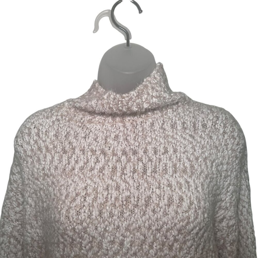 Cynthia Rowley Beige Turtleneck Sweater Women’s Size Medium - Picture 3 of 5